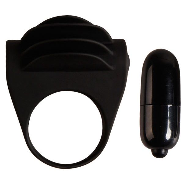 PRETTY LOVE – ANNEAU VIBRATEUR NOIR CHESTER