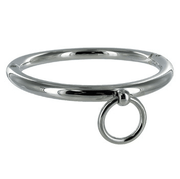 METAL HARD – COLLIER BDSM AVEC ANNEAU 10CM