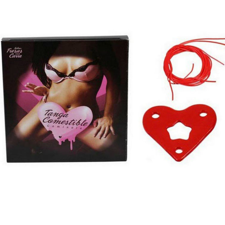 SECRETPLAY – GUMMY THONG FOR HER STRAWBERRY FLAVOR WITH CAVA