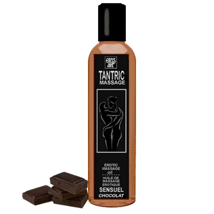 EROS-ART – HUILE DE MASSAGE TANTRIQUE NATURELLE ET APHRODISIAQUE AU CHOCOLAT 100 ML