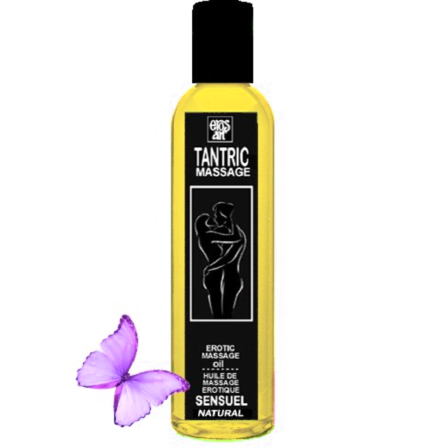 EROS-ART – HUILE DE MASSAGE TANTRIQUE NATURELLE ET APHRODISIAQUE NEUTRE 200 ML