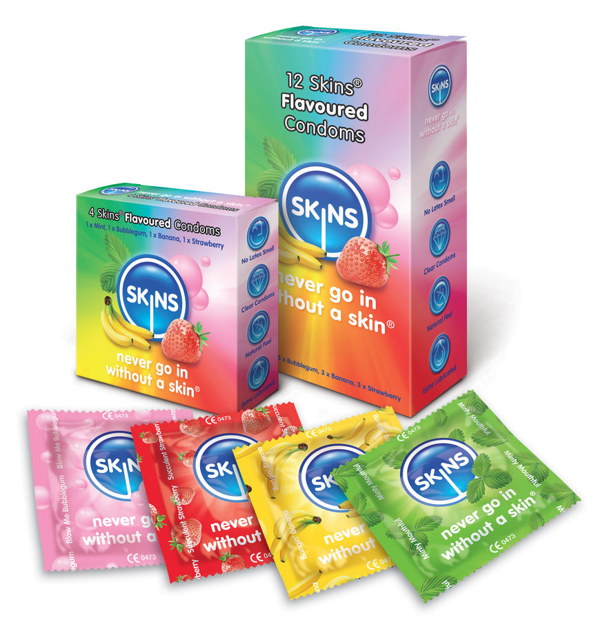 SKINS – CONDOM SAVEURS PAQUET DE 12