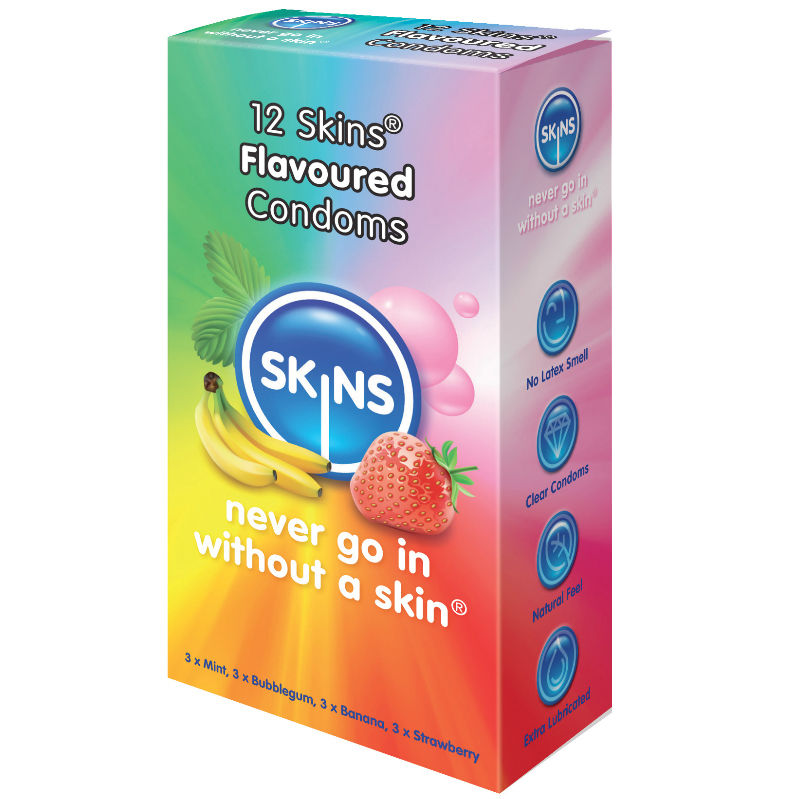 SKINS – CONDOM SAVEURS PAQUET DE 12