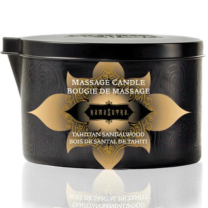 KAMASUTRA – BOUGIE DE MASSAGE VANILLE ET BOIS DE SANTAL 170 GR