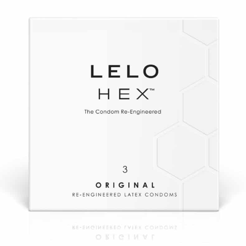 LELO – BOÎTE DE PRÉSERVATIFS HEX 3 UNITÉS