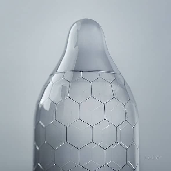 LELO – BOÎTE DE PRÉSERVATIFS HEX 3 UNITÉS