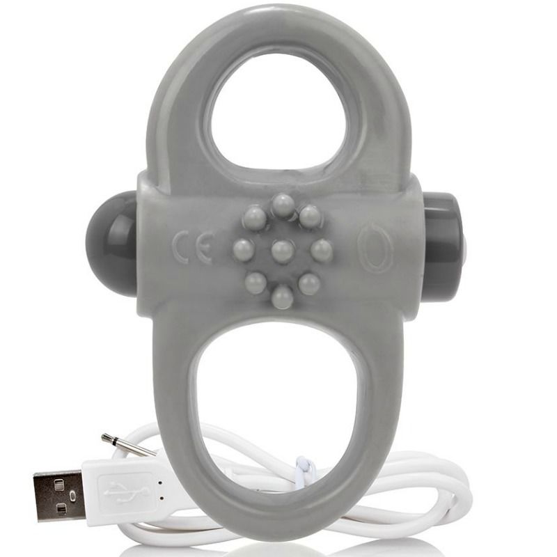 SCREAMING O – ANNEAU PÉNIEN VIBREUR RECHARGEABLE YOGA GRIS