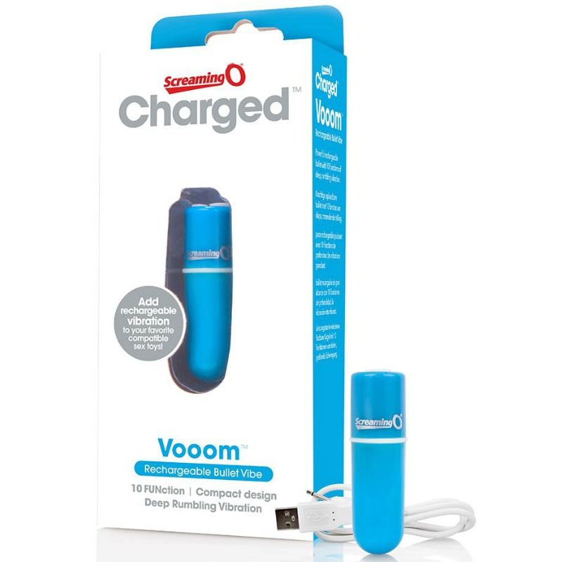 SCREAMING O – BALA VIBREURA RECHARGEABLE VOOOM BLEU