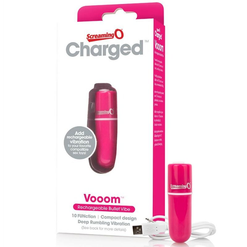SCREAMING O – BALA VIBREURA RECHARGEABLE VOOOM ROSE
