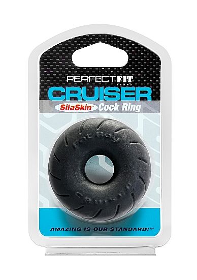 PERFECT FIT BRAND – BAGUE CRUISER EN SILASKIN FAT BOY NOIR