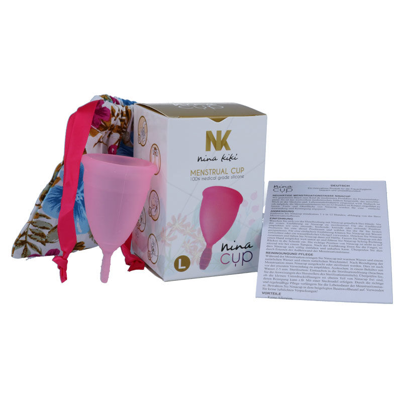 NINA KIKÍ – COUPE MENSTRUELLE ROSE TAILLE L