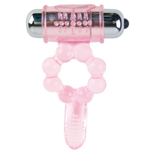 BAILE – ANNEAU SILICONE 10 RYTHMES DE LANGUE AVEC VIBRATION ROSE