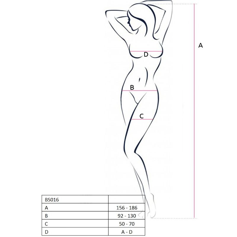 PASSION – FEMME BS016 BODYSTOCKING ROUGE TAILLE UNIQUE
