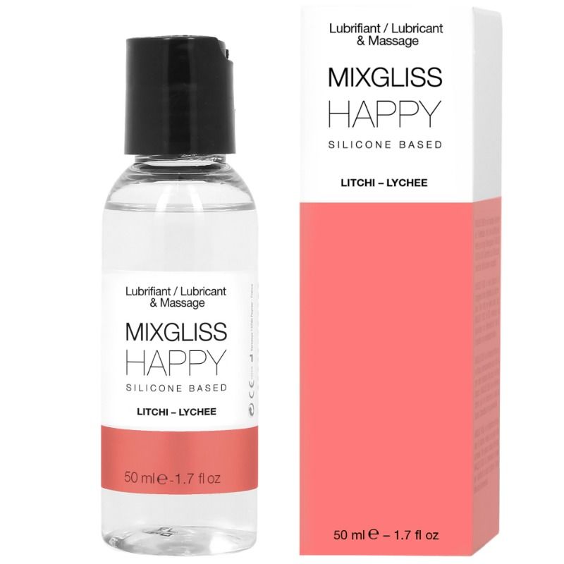 MIXGLISS – LUBRIFIANT SILICONE HAPPY LITCHI 50 ML