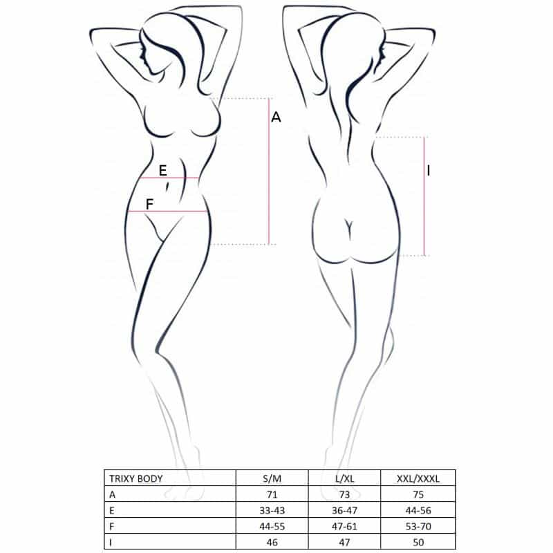 PASSION – WOMAN TRIXY TEDDY NEGRO TALLA L/XL