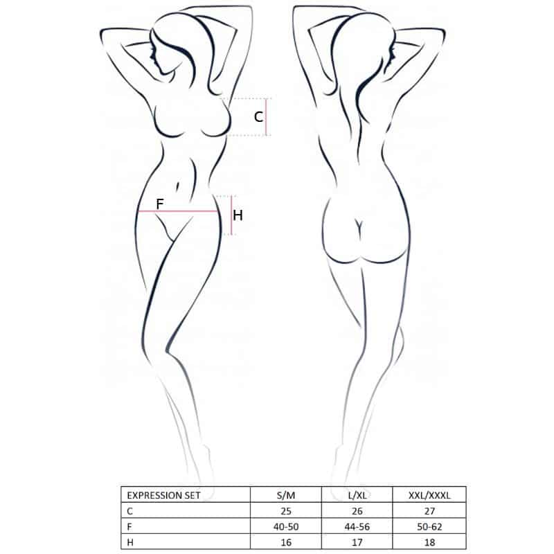 PASSION – ENSEMBLE EXPRESSION FEMME TAILLE S/M FETISH