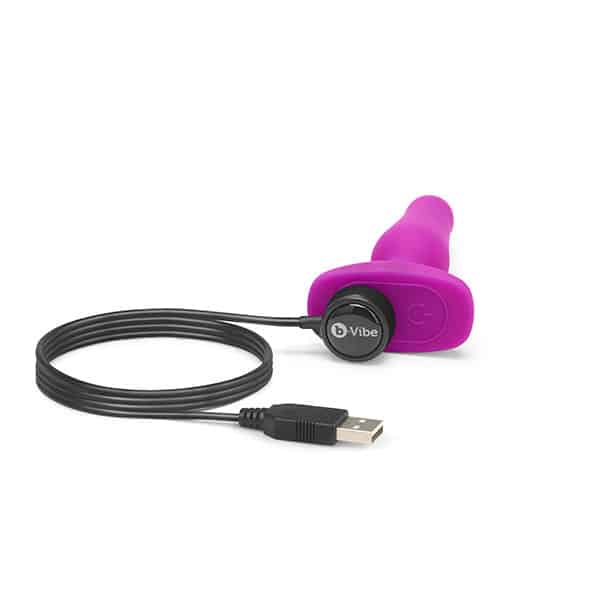 B-VIBE – NOVICE TÉLÉCOMMANDE PLUG ANAL FUCHSIA