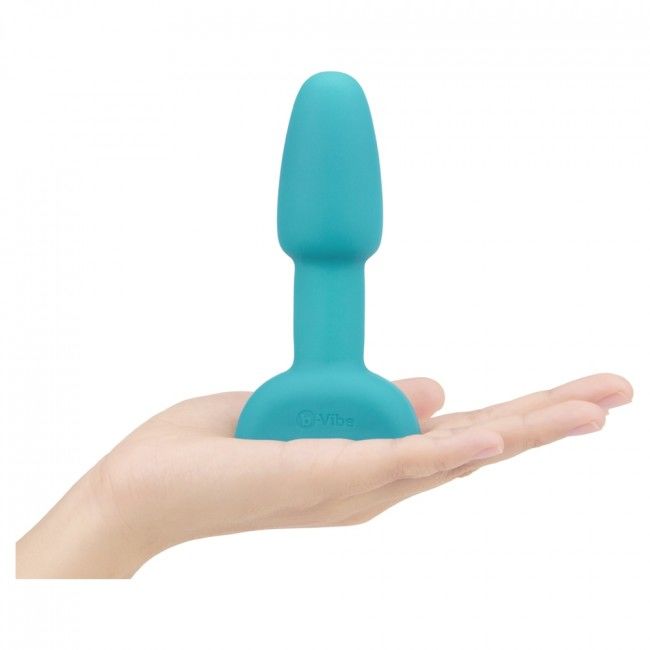 B-VIBE – RIMMING TÉLÉCOMMANDE PLUG ANAL PETITE TEAL