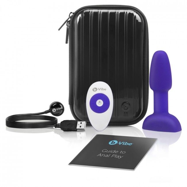 B-VIBE – RIMMING TÉLÉCOMMANDE PLUG ANAL PETITE LILAS