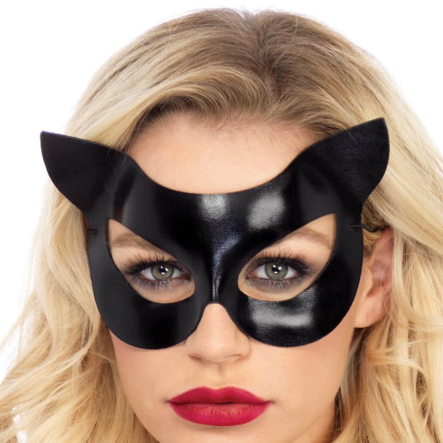 LEG AVENUE – MASQUE DE CHAT EN VINYLE