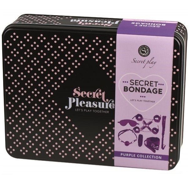 SECRETPLAY – BDSM SET 8PCS PURBLE / NOIR.