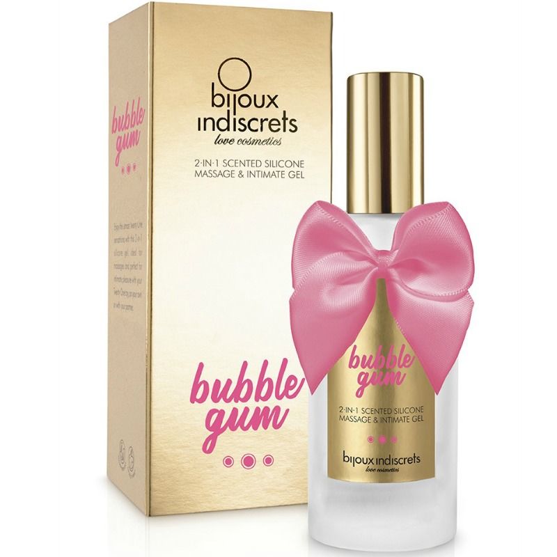 BIJOUX – BUBBLE GUM GEL 2 EN 1 SILICONE GOMME FRAISE 100 ML