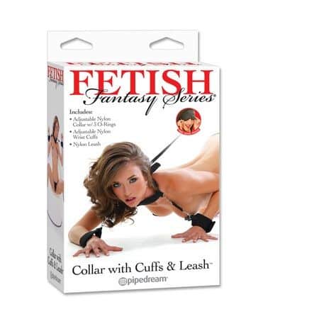 FETISH FANTASY SERIES – COLLIER AVEC MANCHETTES ET LAISSE