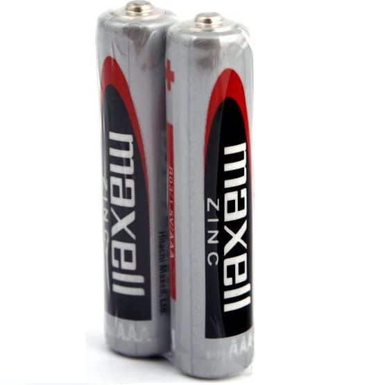MAXELL – BATTERIE SALINA MANGANESO AAA R03 RÉTRACTILE*2
