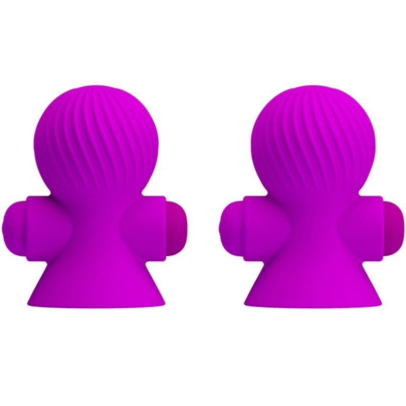 PRETTY LOVE – STIMULATEURS DE NIPPLE 12 MODES VIBRATION LILAS