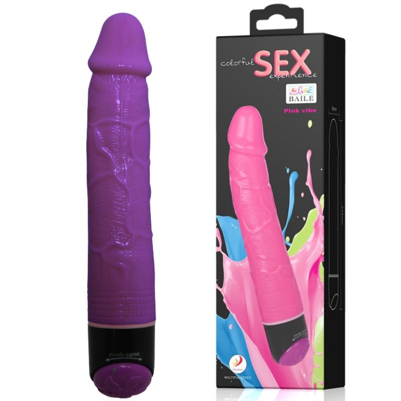 BAILE – VIBRATEUR RÉALISTE COLORÉ SEX LILAS 23 CM