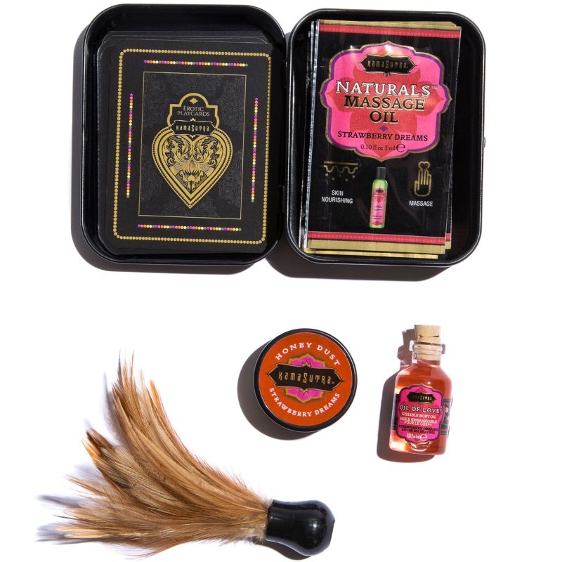 KAMASUTRA – WEEKENDER KIT EN ÉTAIN FRAISE RÊVES FRAISE