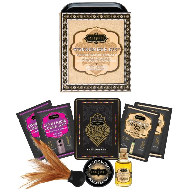 KAMASUTRA – WEEKENDER KIT EN ÉTAIN VANILLE CRÈME VANILLE