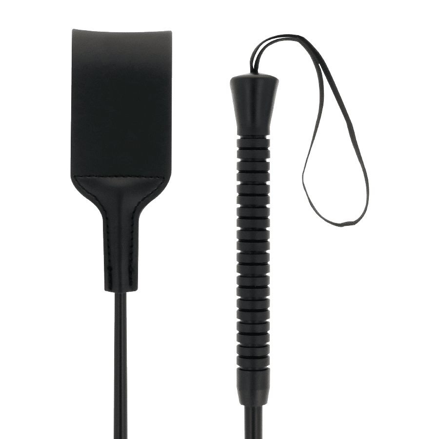 DARKNESS – FOUET BDSM LARGE NOIR FÉTICHISTE