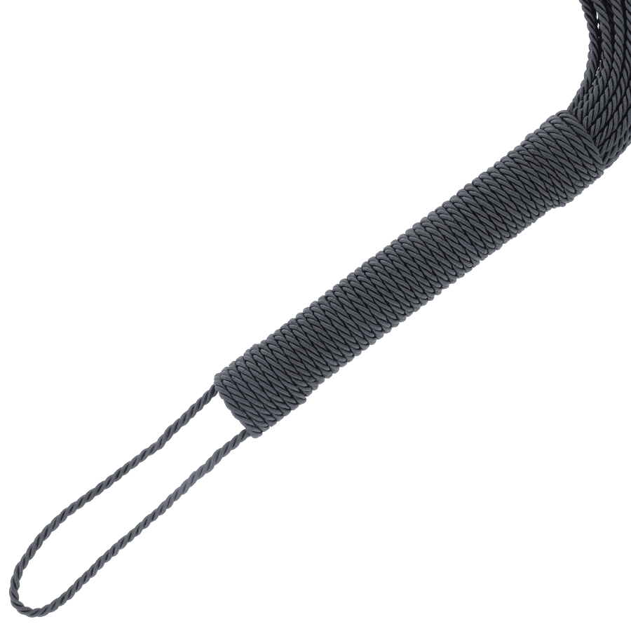 DARKNESS – FOUET DE BONDAGE NOIR 50CM