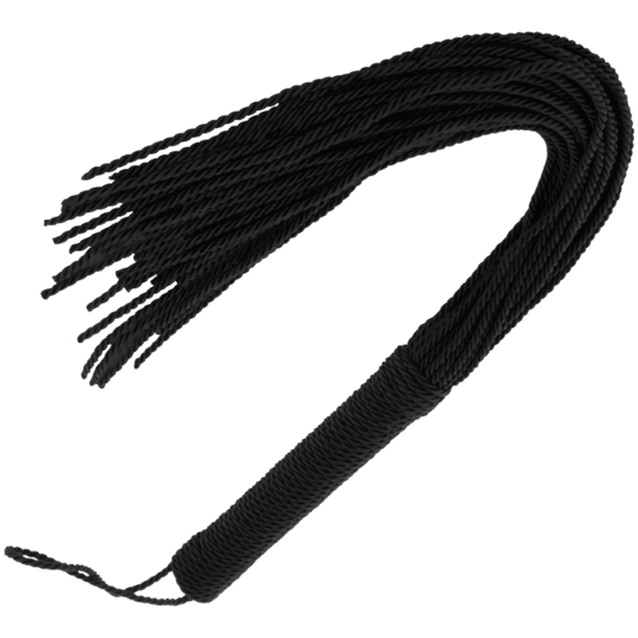 DARKNESS – FOUET DE BONDAGE NOIR 50CM