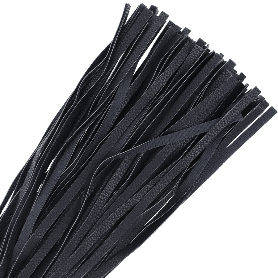 DARKNESS – FOUET DE BONDAGE NOIR 42CM CUIR