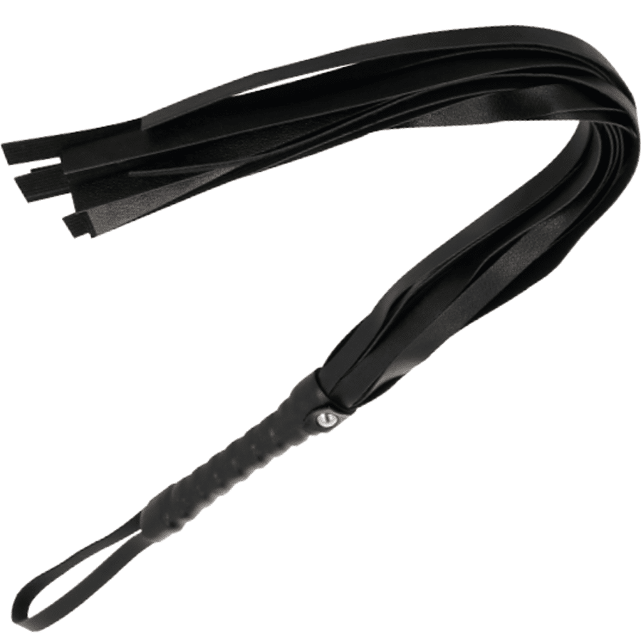 DARKNESS – FOUET DE BONDAGE NOIR 45 CM