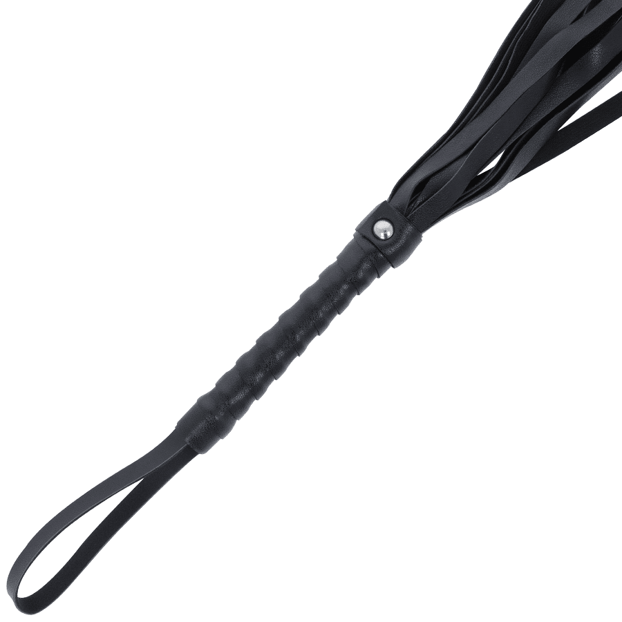 DARKNESS – FOUET DE BONDAGE NOIR 45 CM