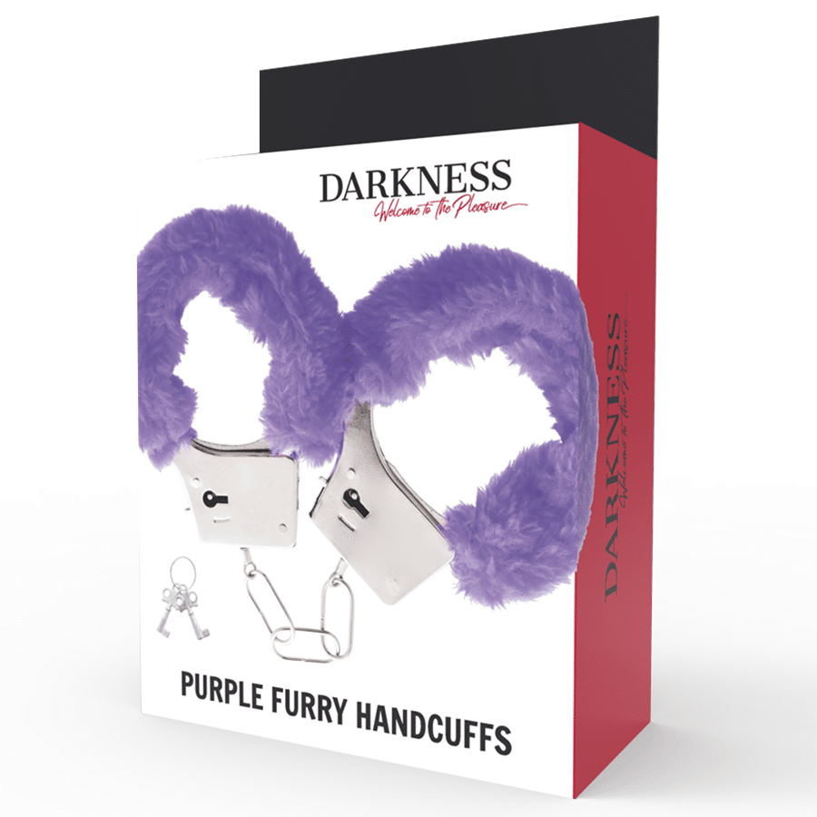 DARKNESS – MENOTTES EN MÉTAL DOUBLÉES LILAS