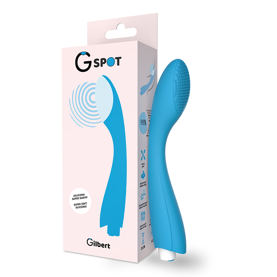G-SPOT – VIBRATEUR GYLBERT TURQUOISE BLEU G-SPOT