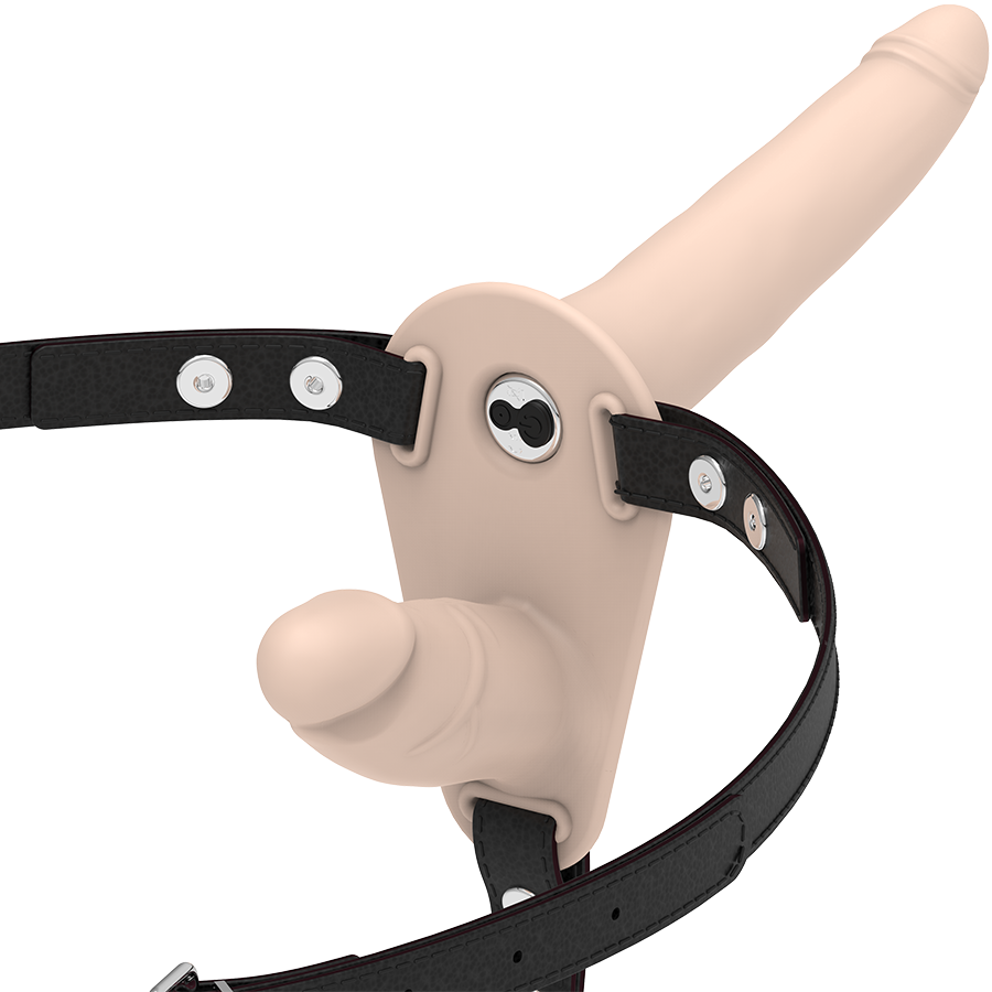 FETISH SUBMISSIVE HARNESS – VIBRATEUR CHAIR À DOUBLE PÉNÉTRATION