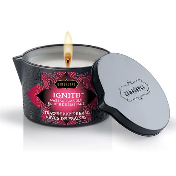 KAMASUTRA – BOUGIE DE MASSAGE FRAISE RÊVES 170 GR