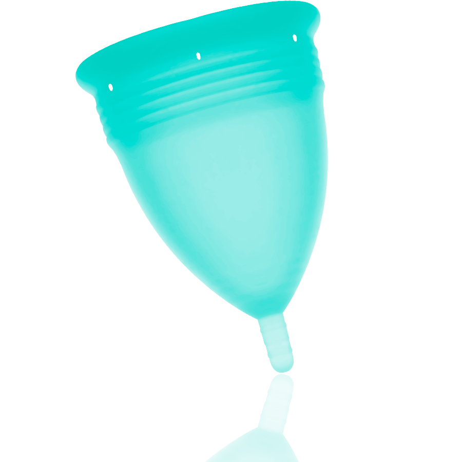 STERCUP – COUPE MENSTRUELLE EN SILICONE FDA TAILLE L AIGUE-MARINE