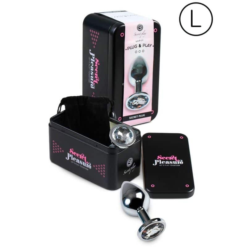 SECRETPLAY – PLUG ANAL TAILLE L – CLAIR
