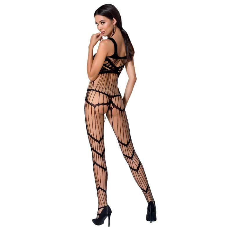 PASSION – FEMME BS058 BODYSTOCKING NOIR TAILLE UNIQUE