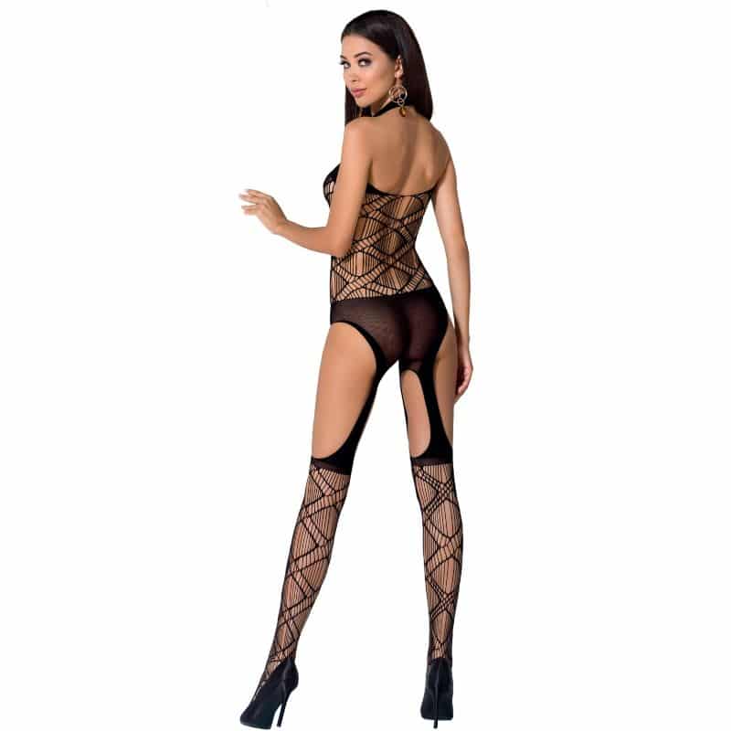 PASSION – FEMME BS060 BODYSTOCKING NOIR TAILLE UNIQUE