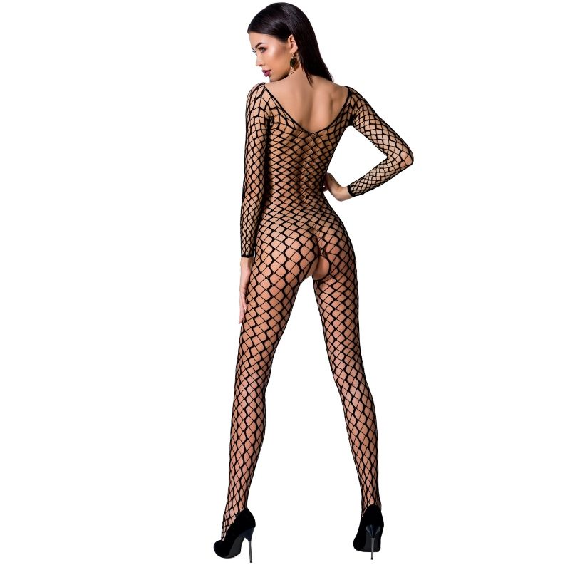 PASSION – FEMME BS068 BODYSTOCKING NOIR TAILLE UNIQUE