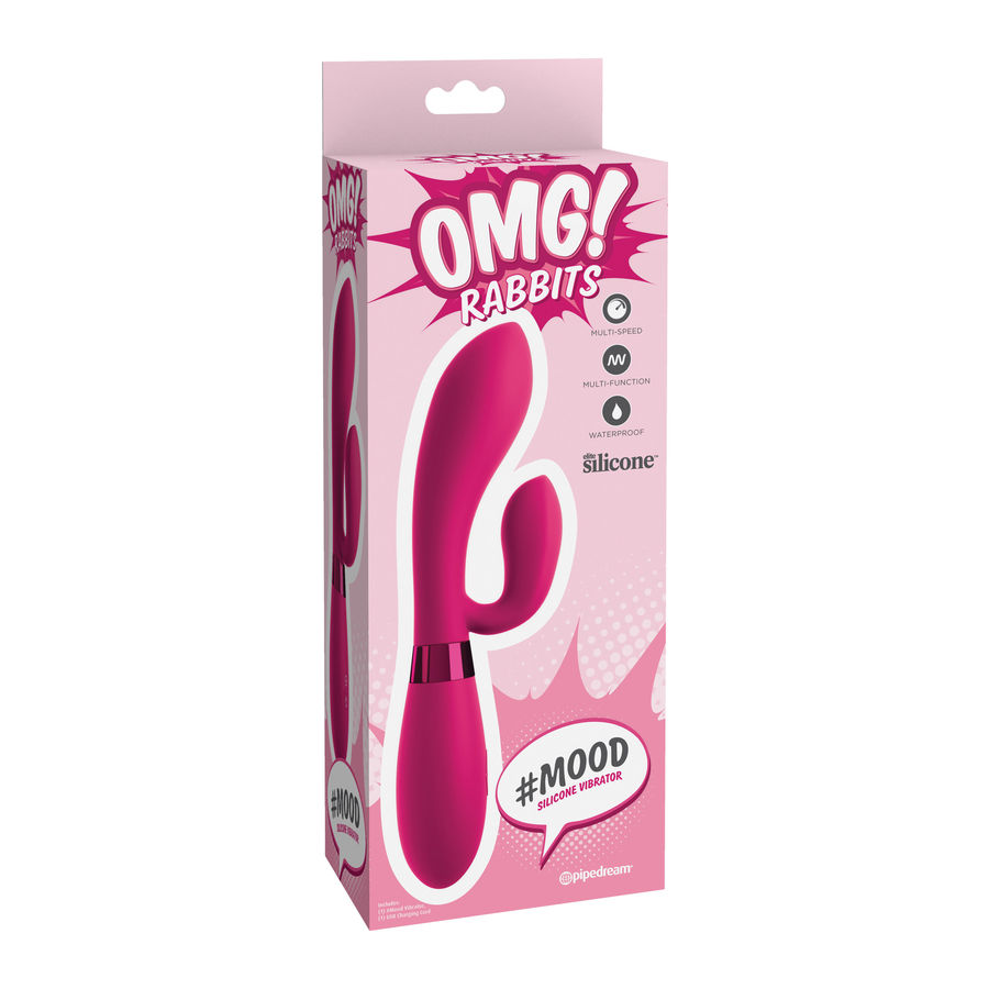 OMG – MOOD SILICONE VIBRATOR ROSE
