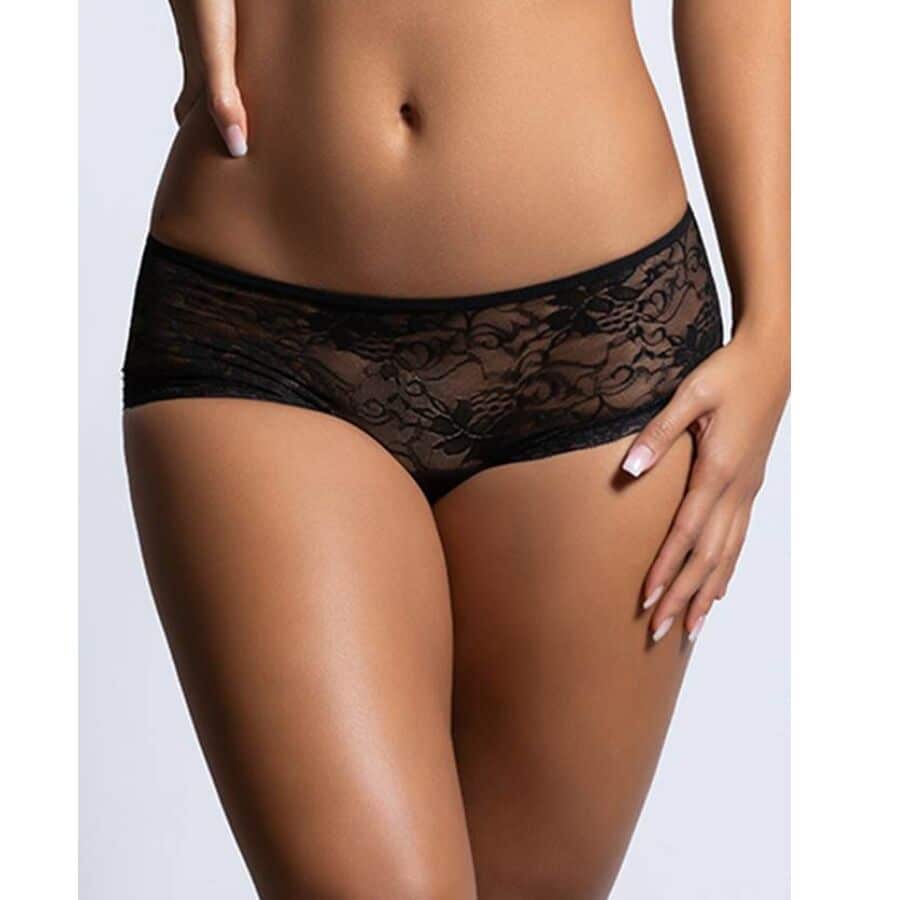QUEEN LINGERIE – CULOTTE DENTELLE FLORALE OUVERTURE DOS S/M