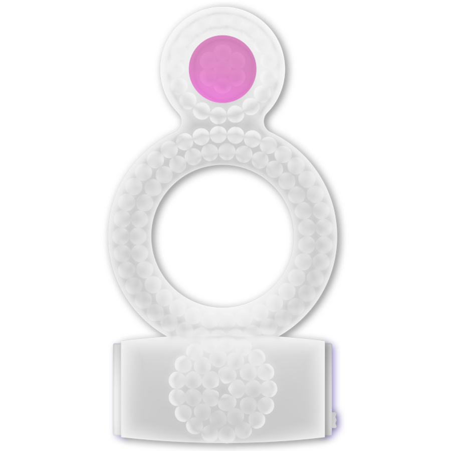 CASUAL LOVE – BAGUE TRANSPARENTE DOUBLE PLAISIR